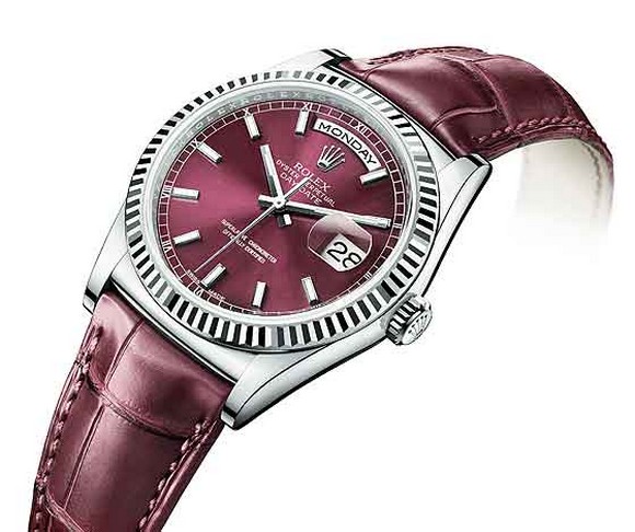 Luxury Watches, The Rolex day-date watch, gold cases, dial-strap combos, Everose gold, Baselworld, Basel Shows